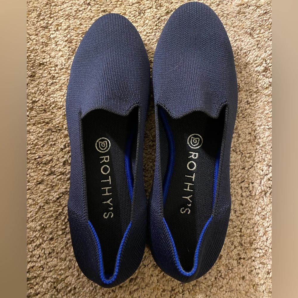 Rothy’s navy the loafer 8.5